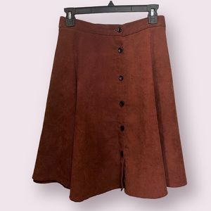 Shein Corduroy Style Button Down Circle Skirt Size 3XL